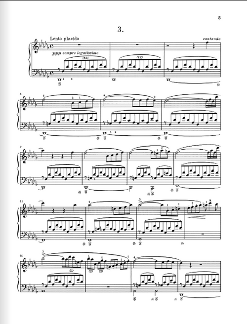 Liszt Consolations (including first edition of the early version)