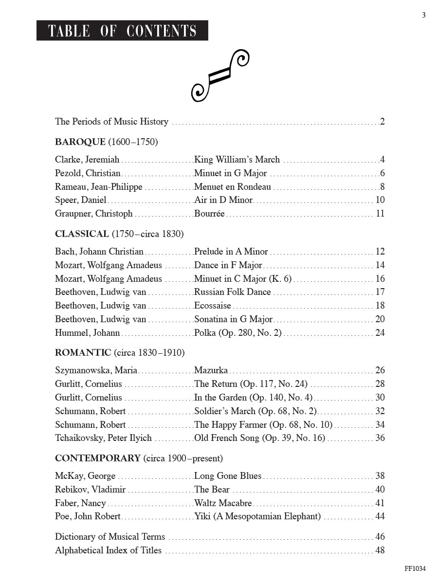 Piano Literature Developing Artist Original Keyboard Classics Book 2