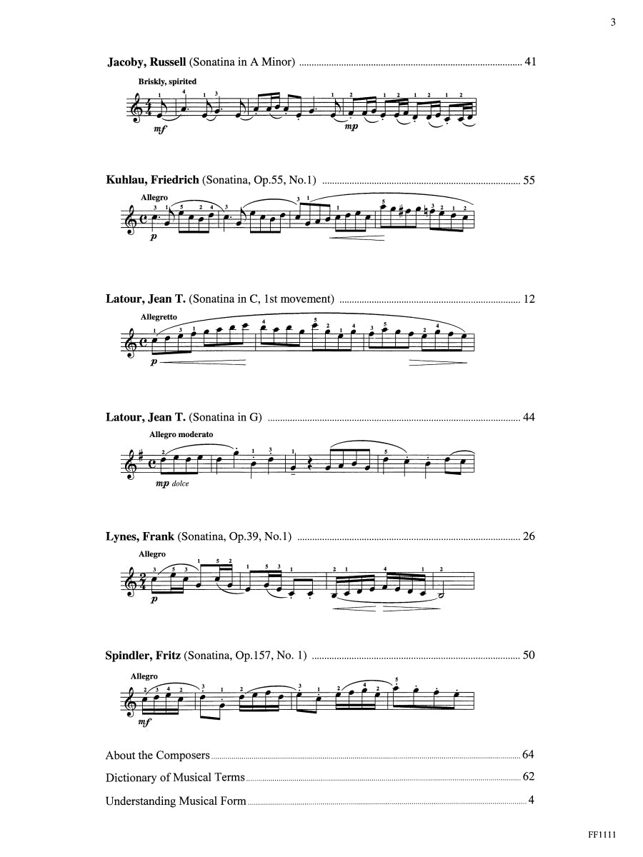 Piano Sonatinas Developing Artist Original Keyboard Classics Book 2