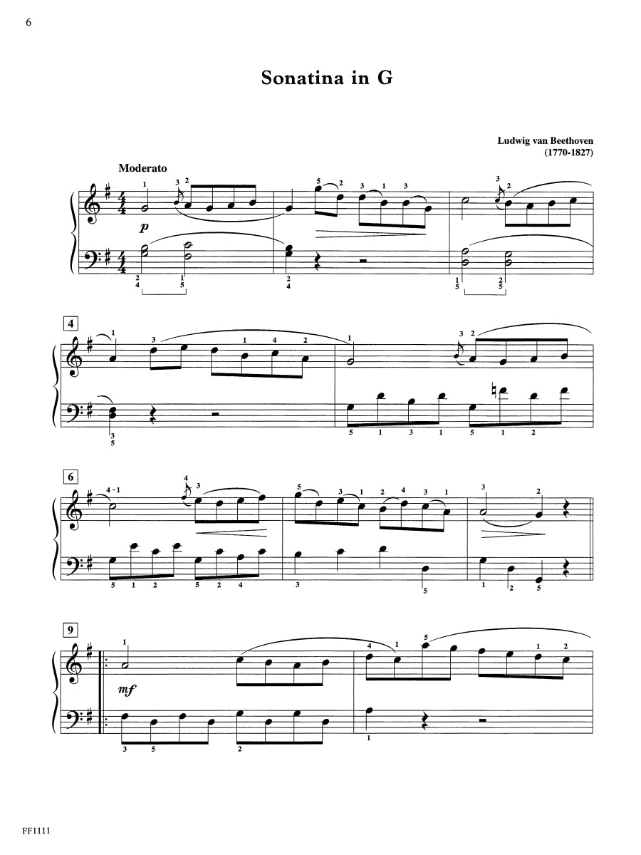 Piano Sonatinas Developing Artist Original Keyboard Classics Book 2