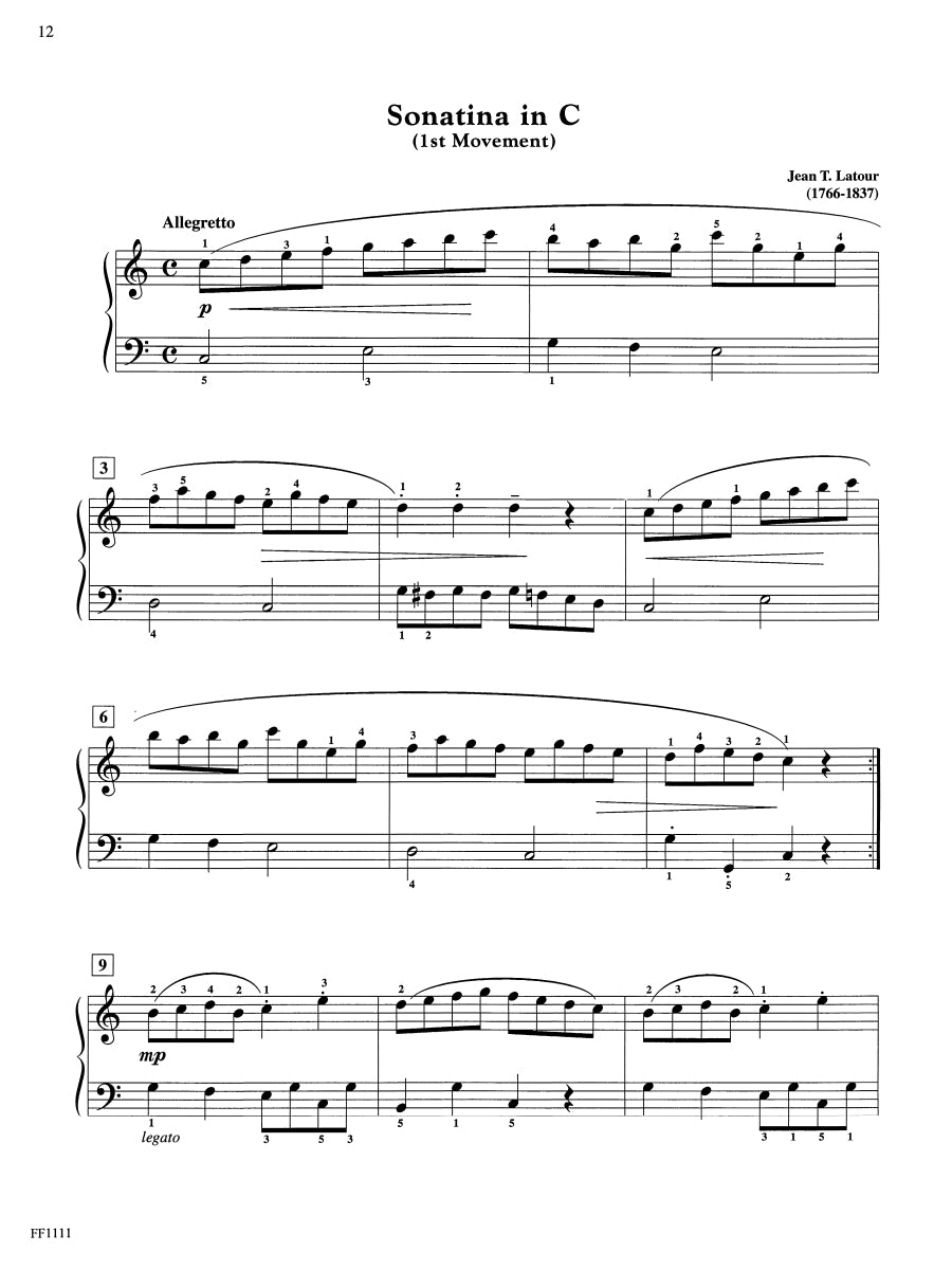 Piano Sonatinas Developing Artist Original Keyboard Classics Book 2