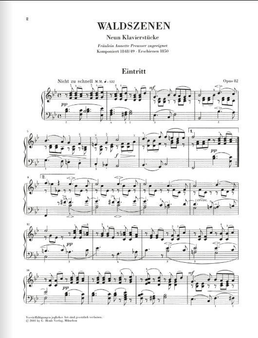 Schumann Forest Scenes op. 82