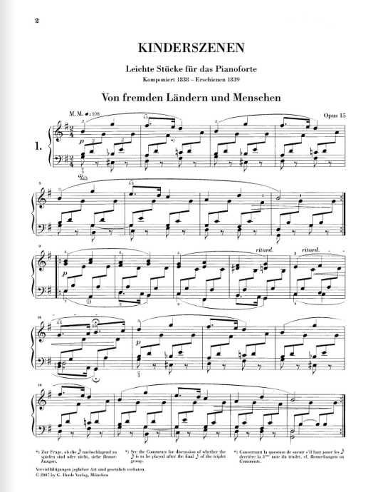 Schumann Scenes from Childhood op. 15