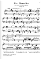 Brahms Two Rhapsodies op. 79