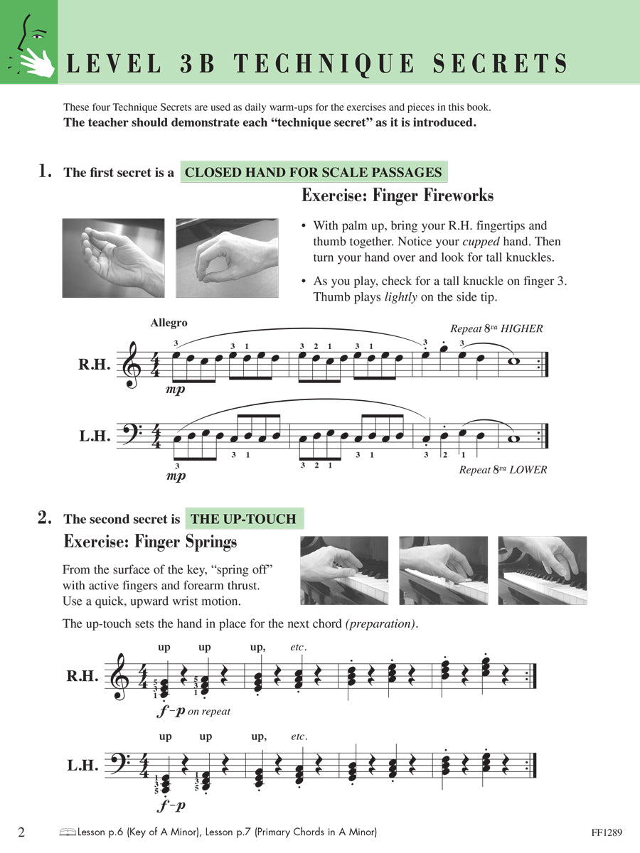 Piano Adventures Technique & Artistry Book Level 3B