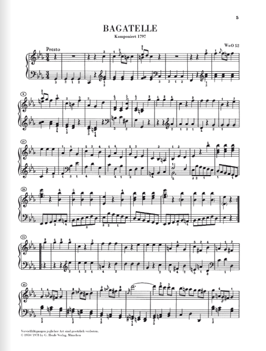 Beethoven Complete Bagatelles
