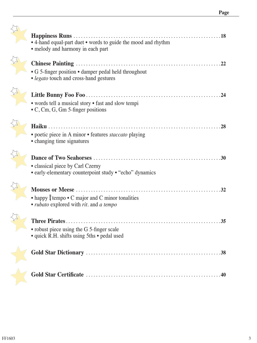 Piano Adventures Gold Star Performance Level 1