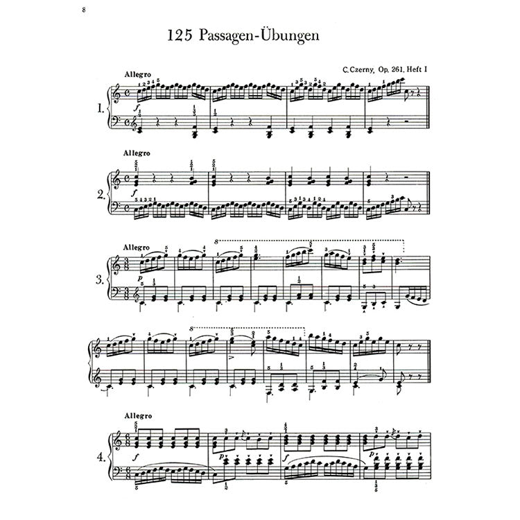 【全譯版】徹爾尼125首音群練習曲-作品261