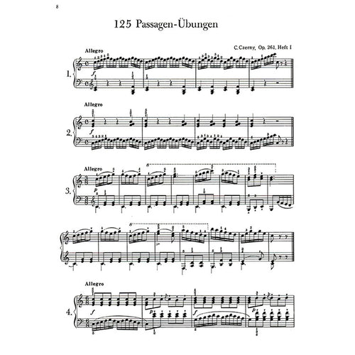 【全譯版】徹爾尼125首音群練習曲-作品261