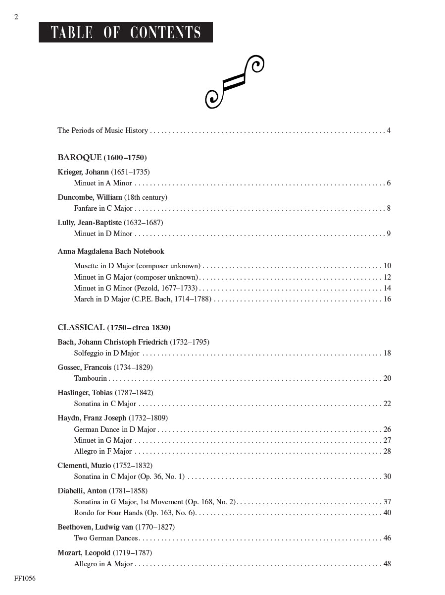 Piano Literature Developing Artist Original Keyboard Classics Book 3