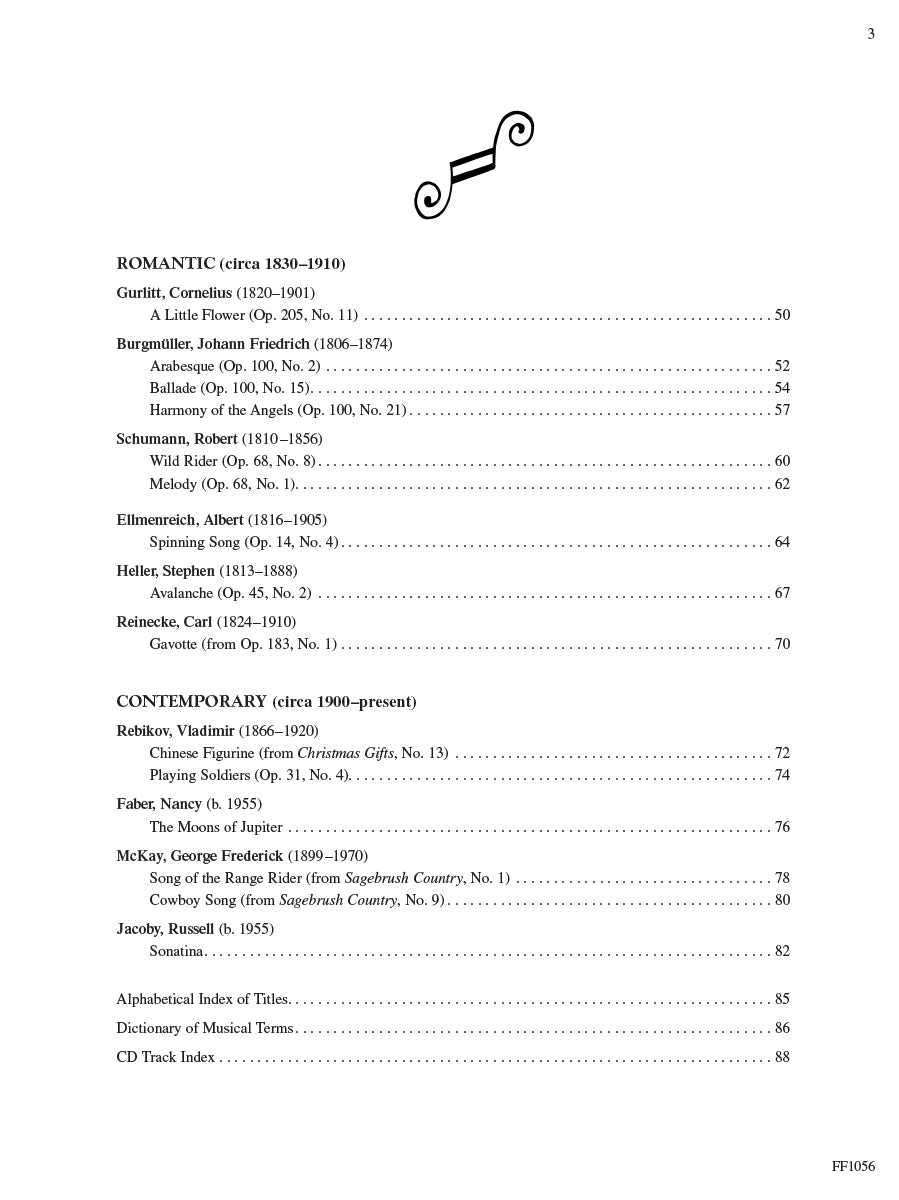Piano Literature Developing Artist Original Keyboard Classics Book 3