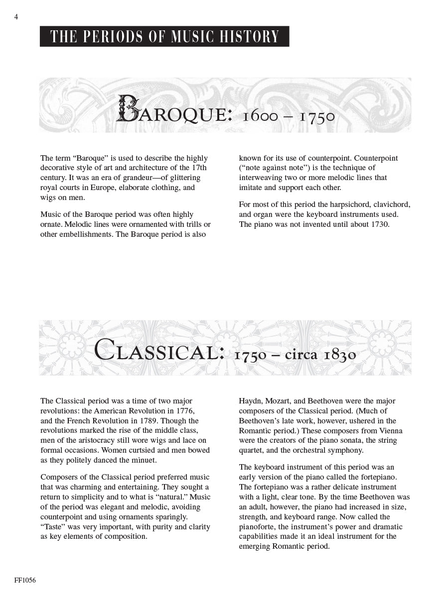 Piano Literature Developing Artist Original Keyboard Classics Book 3