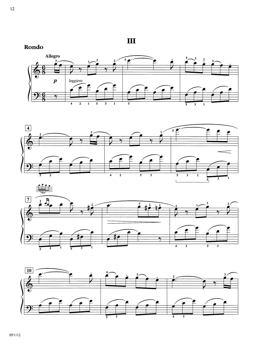 Piano Sonatinas Developing Artist Original Keyboard Classics Book 3