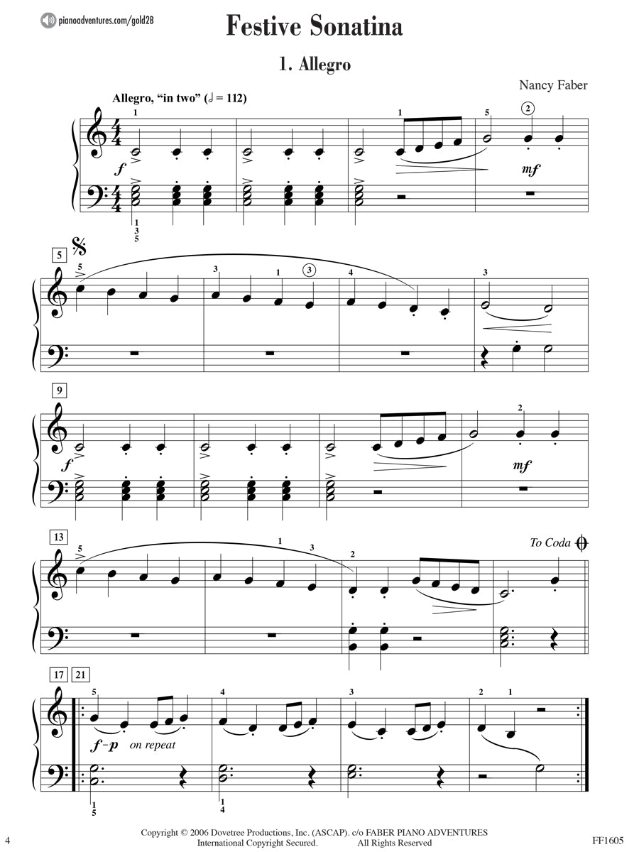 Piano Adventures Gold Star Performance Level 2B