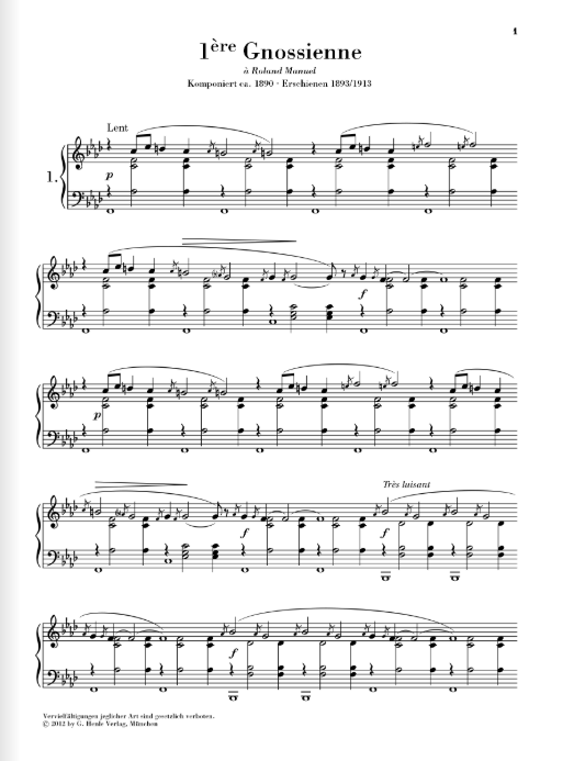 Satie Gnossiennes