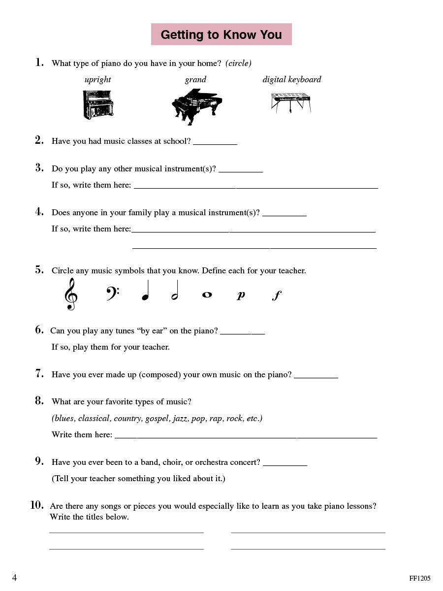 ACCELERATED PIANO ADVENTURES Book 1