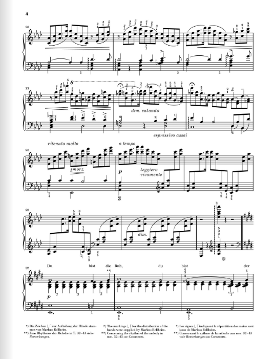 Liszt Love Song (Dedication) from Myrthen op. 25