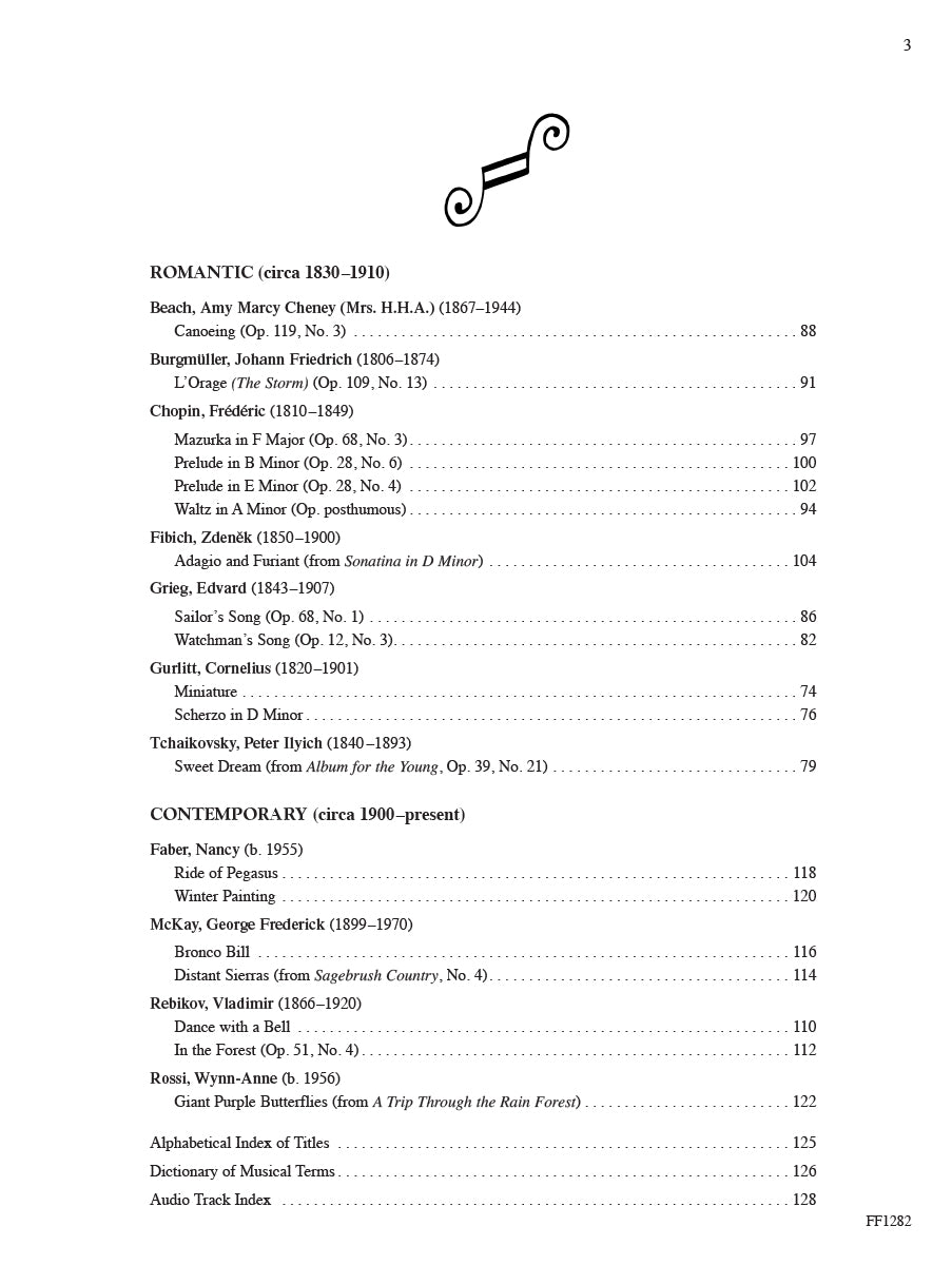 Piano Literature Developing Artist Original Keyboard Classics Book 4
