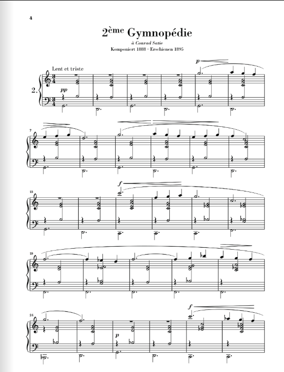 Erik Satie Gymnopédies