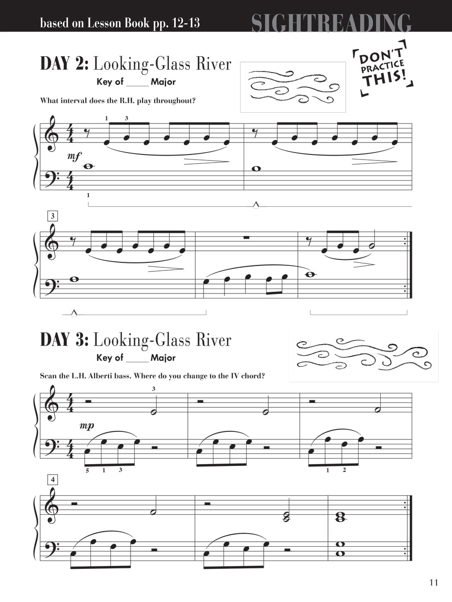 Piano Adventures Sightreading Level 3A