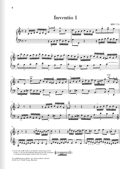Bach Inventions and Sinfonias