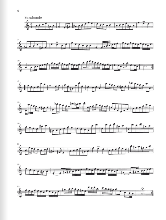 Bach Partita a minor BWV 1013 for Flute solo