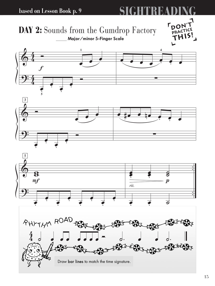 Piano Adventures Sightreading Level 2B