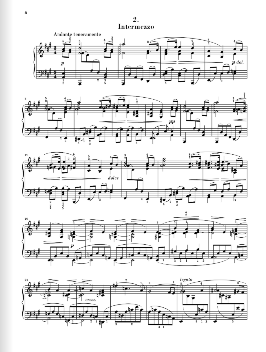 Brahms Piano Pieces op. 118