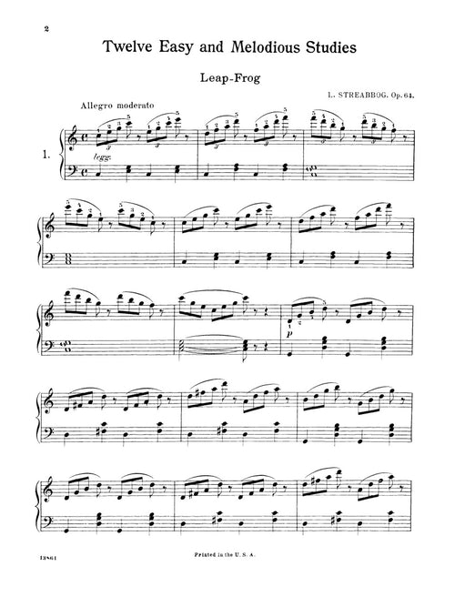 12 Easy and Melodious Studies, Op. 64 (Grade 2)