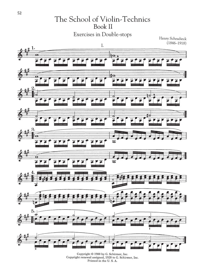 The School of Violin Technics Complete (SCHRADIECK)