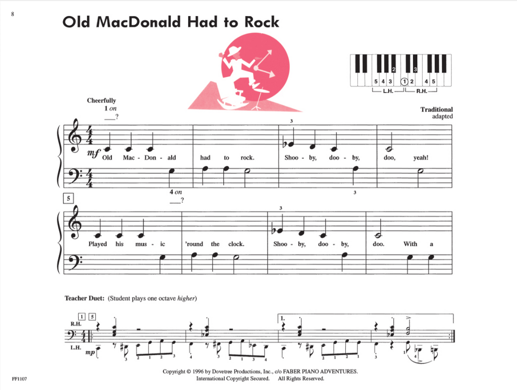 PreTime Piano ROCK 'N ROLL Primer Level