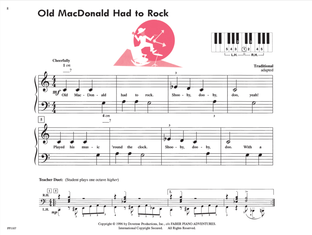 PreTime Piano ROCK 'N ROLL Primer Level