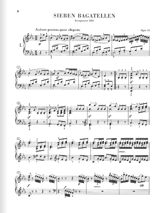 Beethoven Complete Bagatelles