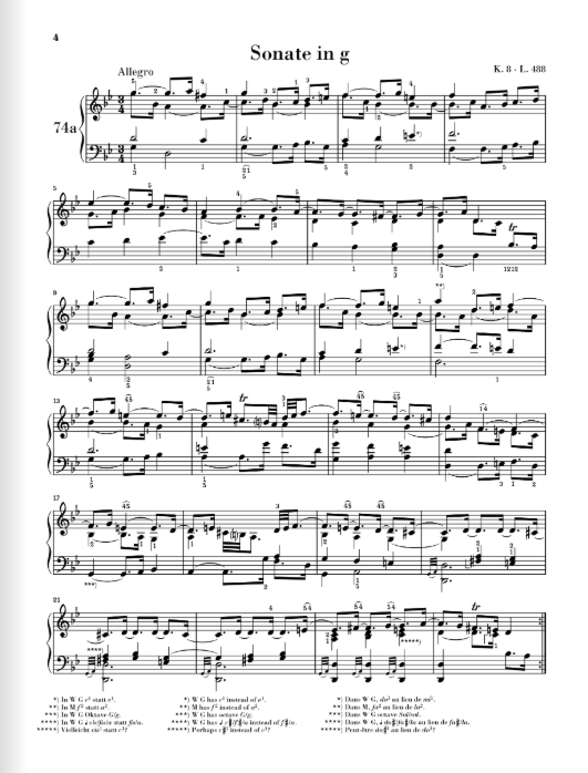 Scarlatti Selected Piano Sonatas, Volume IV
