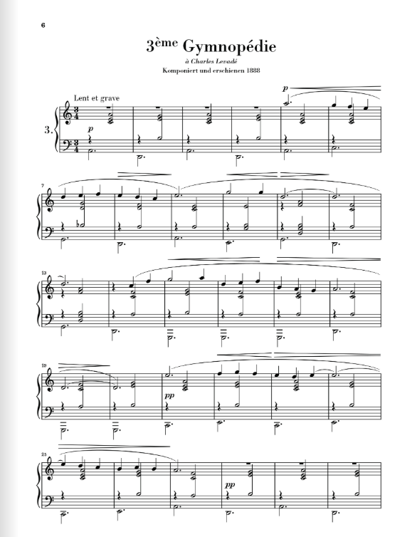 Erik Satie Gymnopédies
