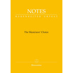 Notes -The Musician's Choice - Bärenreiter notebook with a cover in Schubert Gelb