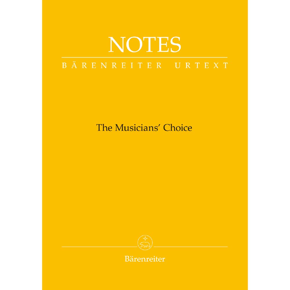 Notes -The Musician's Choice - Bärenreiter notebook with a cover in Schubert Gelb