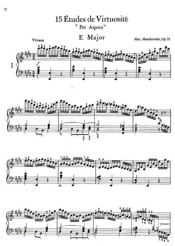 莫茲可夫斯基 十五首練習 作品72