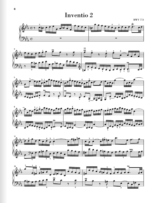 Bach Inventions and Sinfonias