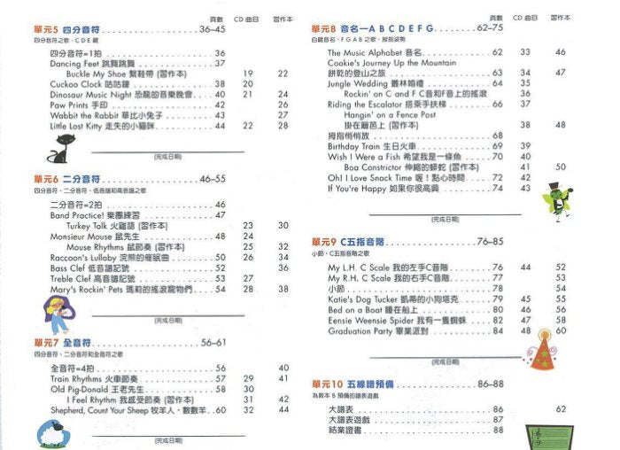 芬貝爾基礎鋼琴教材 預備級 教本A