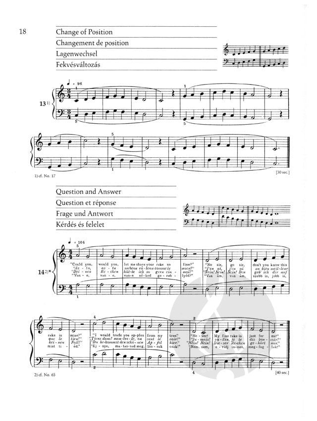 Béla Bartók Mikrokosmos Vol. 1 153 Progressive Piano Pieces