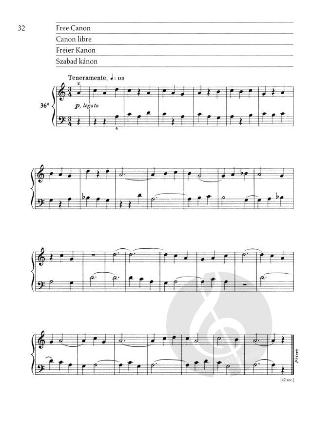 Béla Bartók Mikrokosmos Vol. 1 153 Progressive Piano Pieces