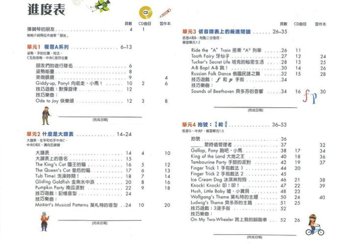 芬貝爾基礎鋼琴教材 預備級 教本B