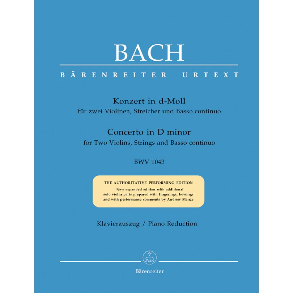 Concerto for two Violins, Strings and Basso continuo in D minor BWV 1043