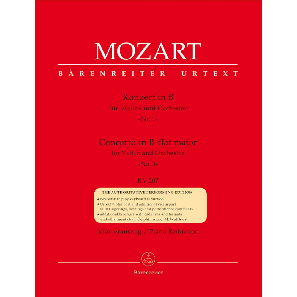 Concerto for Violin and Orchestra no. 1 in B-flat major K. 207