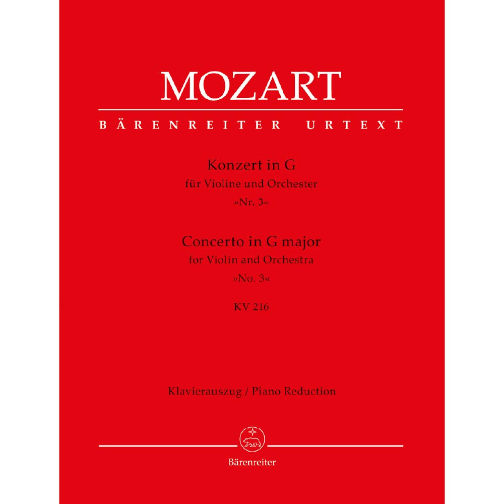 Concerto for Violin and Orchestra no. 3 in G major K. 216