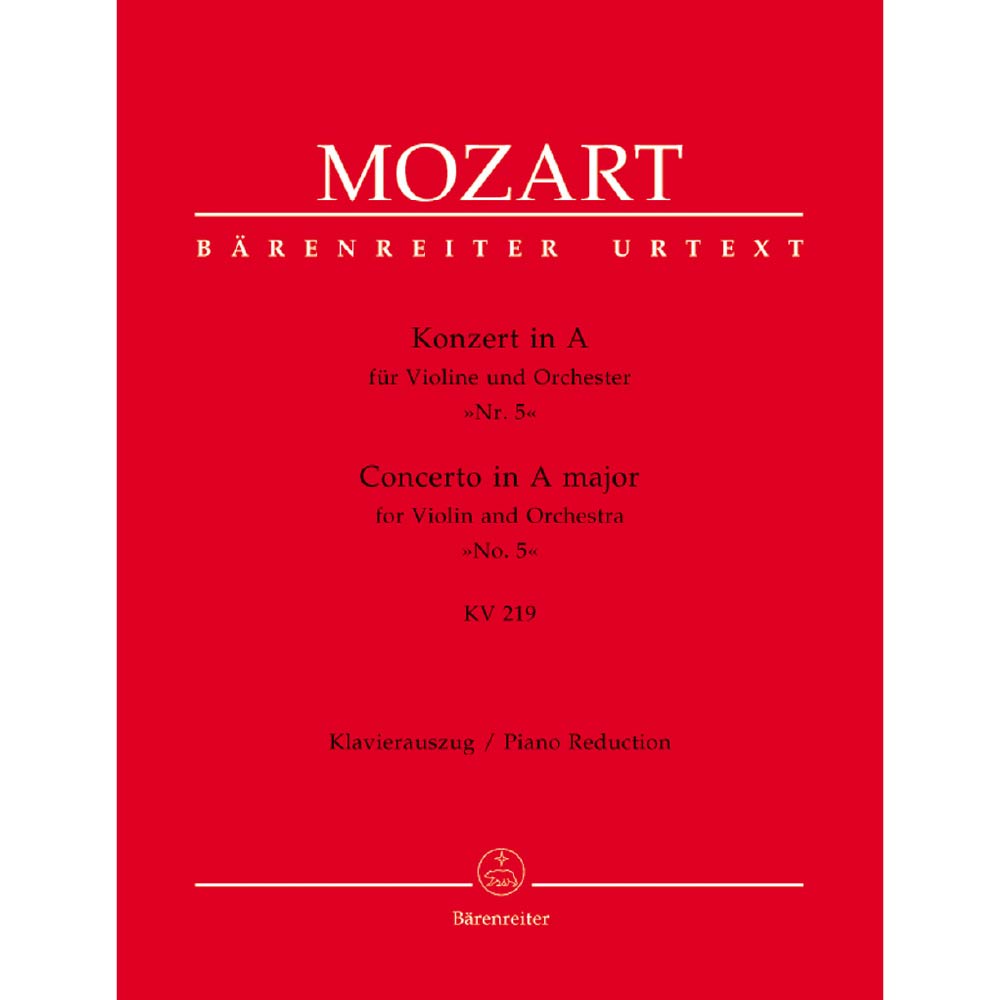 Concerto for Violin and Orchestra no. 5 in A major K. 219