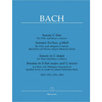 Sonata in C major for Flute and Basso continuo / Sonatas in E-flat major and G minor for Flute and obbligato Harpsichord BWV 1033, 1031, 1020