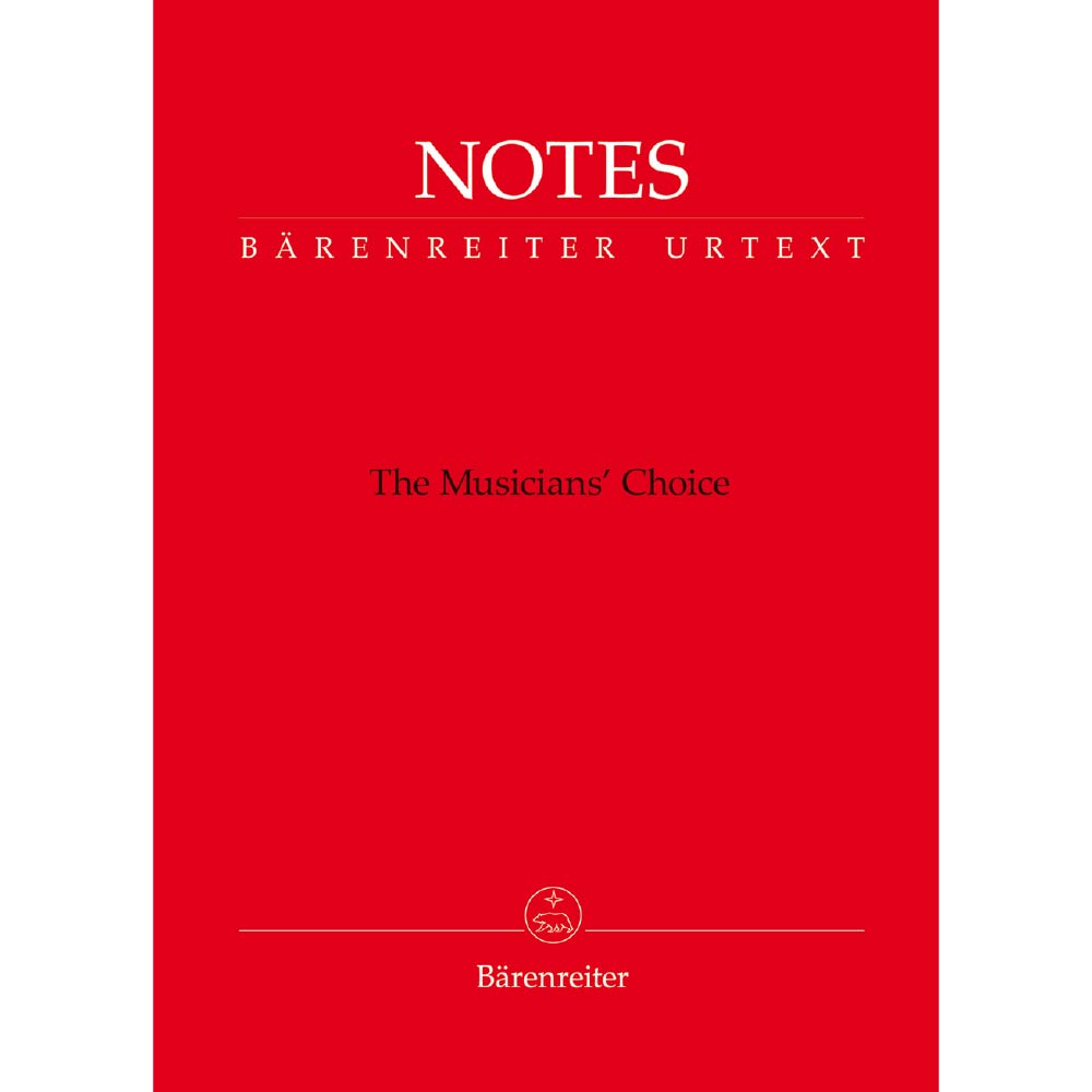 Notes -The Musician's Choice - Bärenreiter notebook with a cover in Mozart red