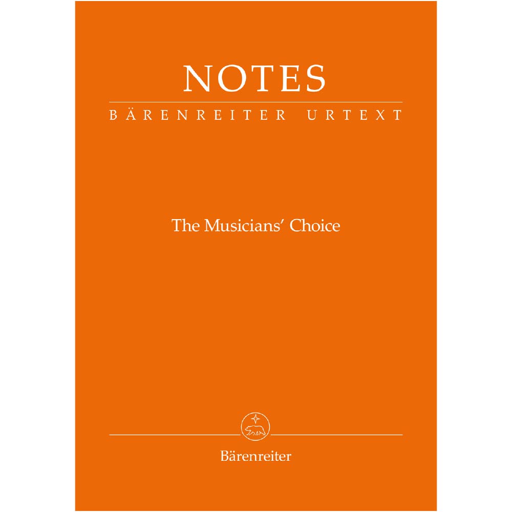 Notes -The Musician's Choice - Bärenreiter notebook with a cover in Dvořák Orange